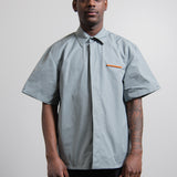 Short Sleeve Pin Shirt Grey