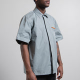 Short Sleeve Pin Shirt Grey