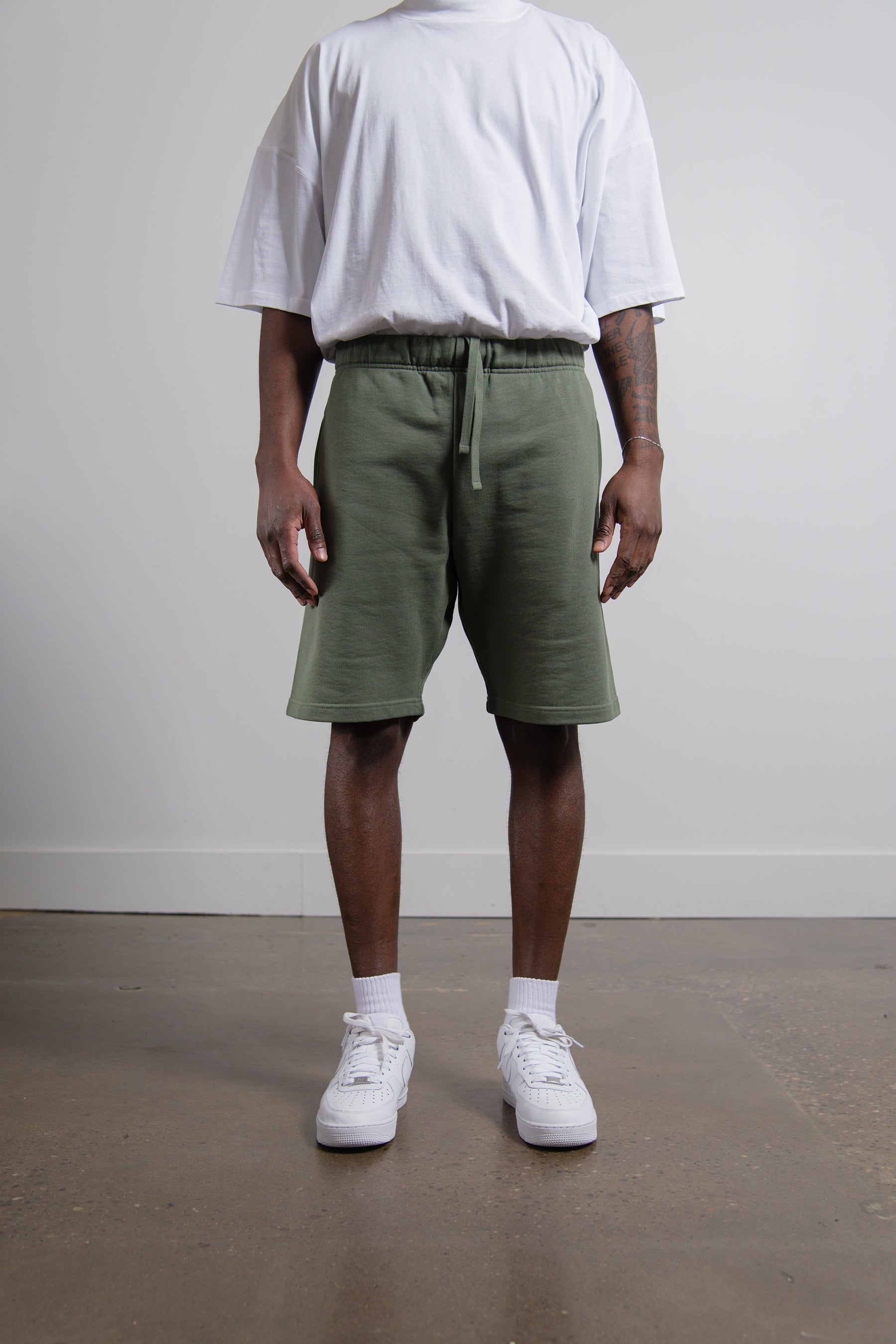 Pocket Sweatshort Dollar Green