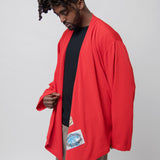 Asymmetric Wrap Shirt Cardinal Red SHIR000635