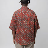 Faded Daisy Print Shirt Dark Red/Grey SHIR000667