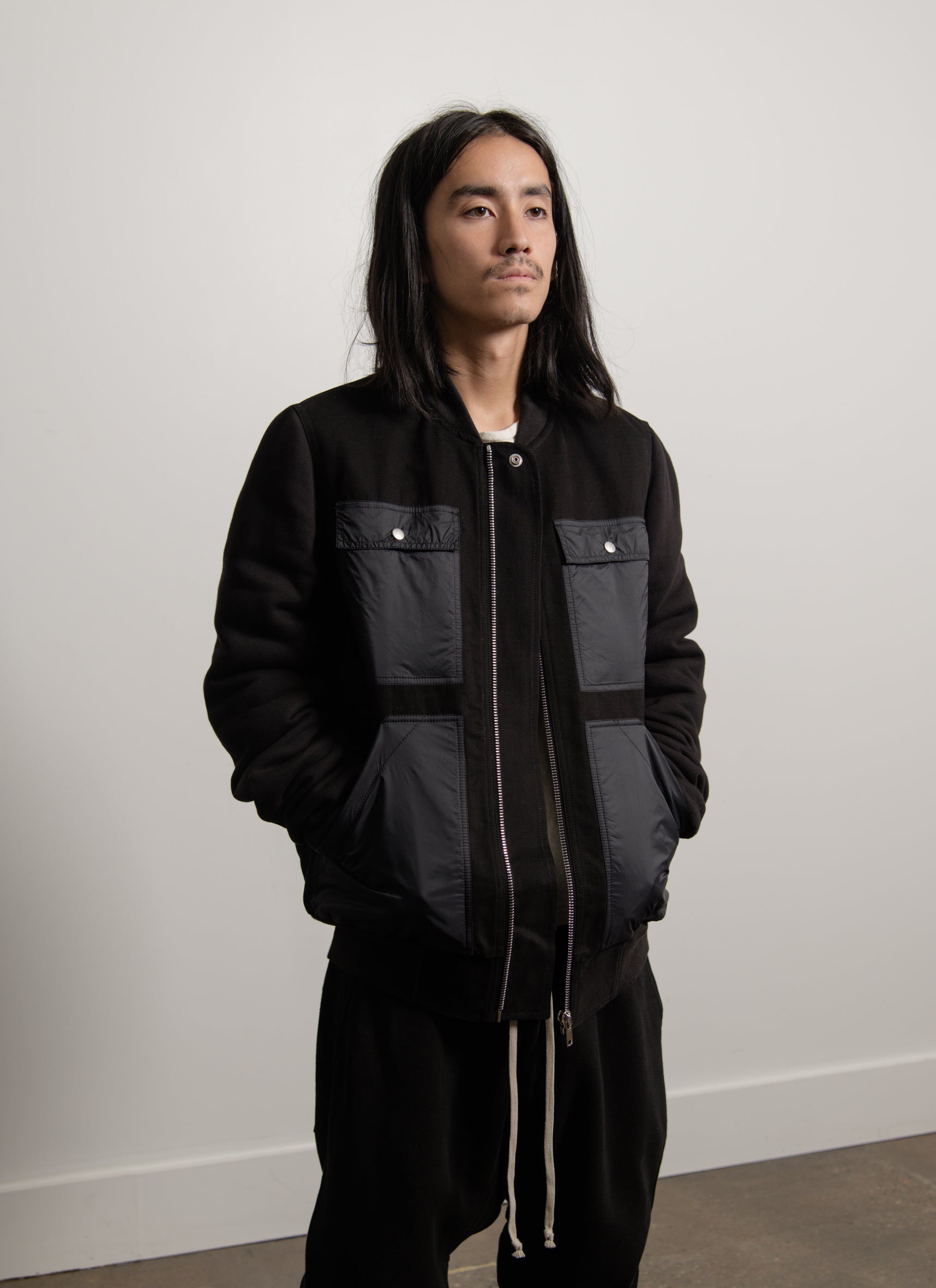 Cargo Flight Jacket Black