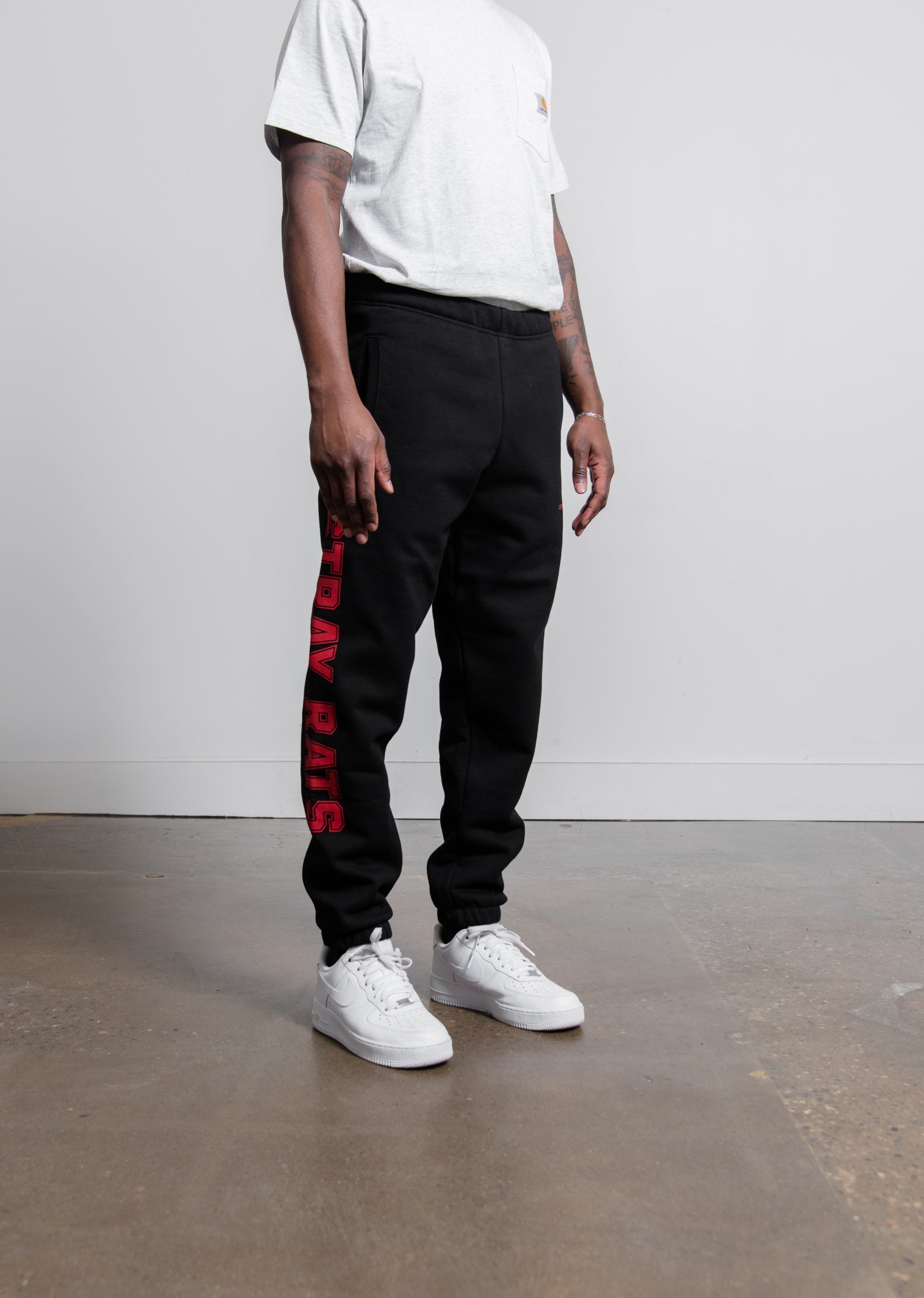 Stray Rats College Sweatpant Black