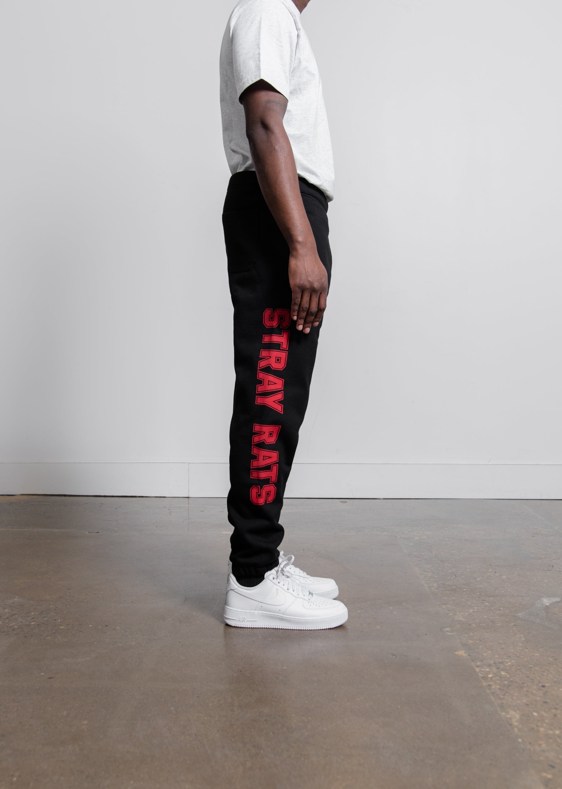 Stray Rats College Sweatpant Black