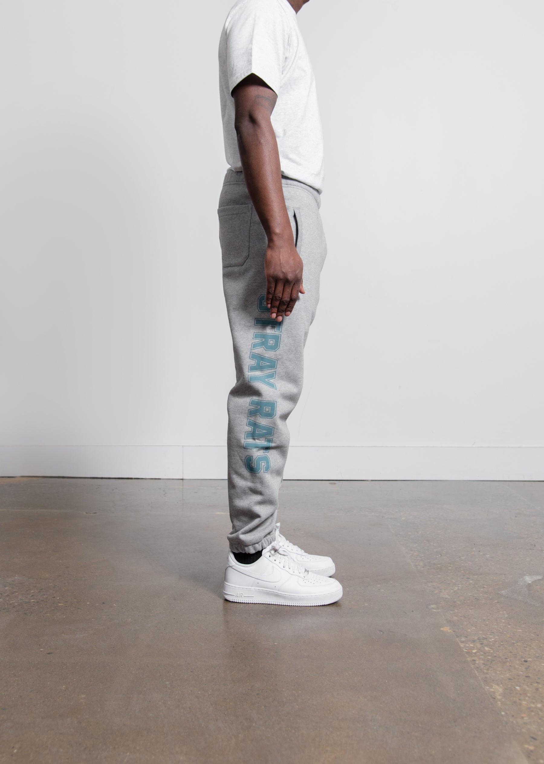 Stray Rats College Sweatpant Heather Grey