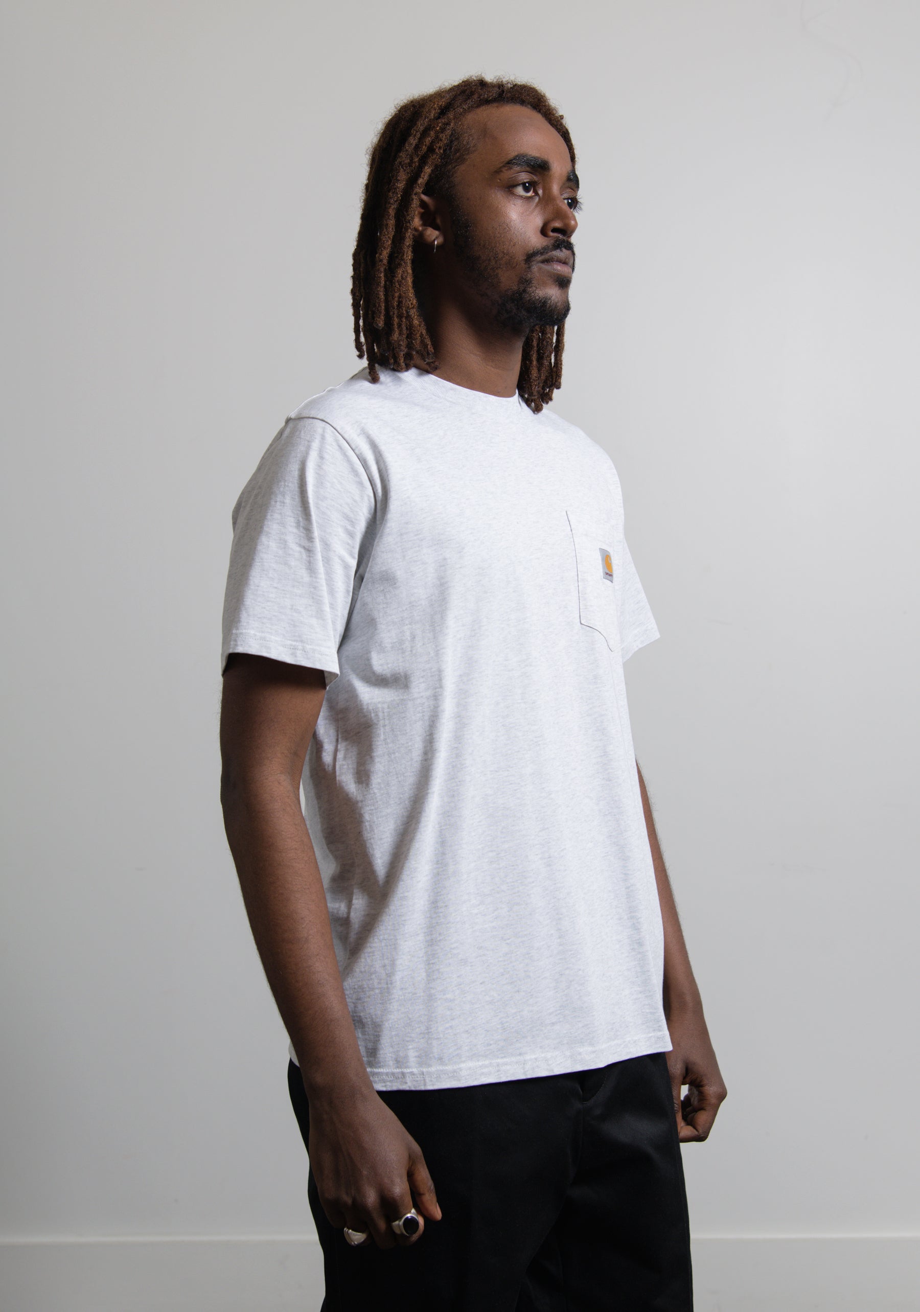 Short Sleeve Pocket Tee Ash Heather
