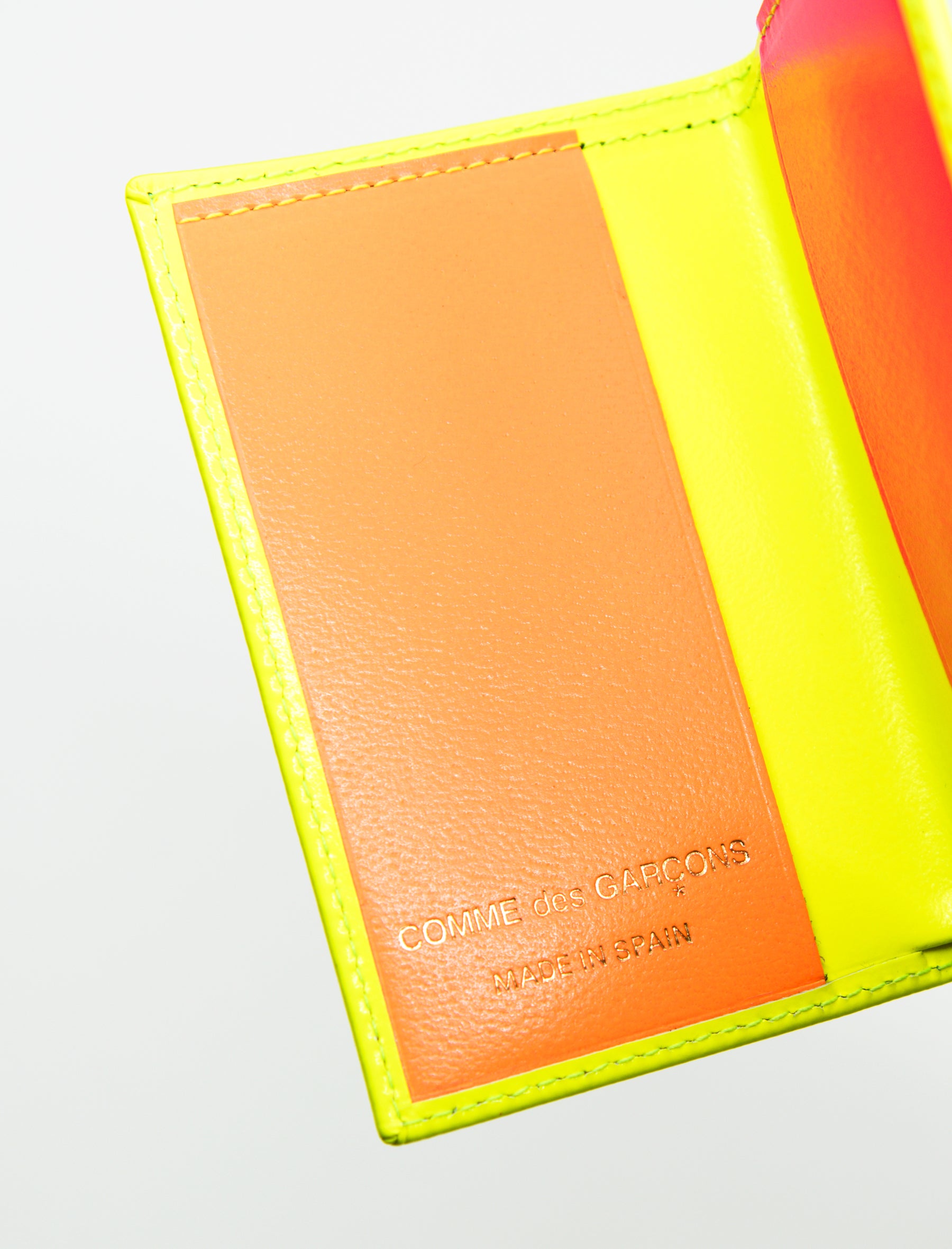 Belts Comme Des Garçons Wallet - Super Fluo reversible belt in yellow and  oran - SA0910SFSUPERFLUOORANGEYELLOW