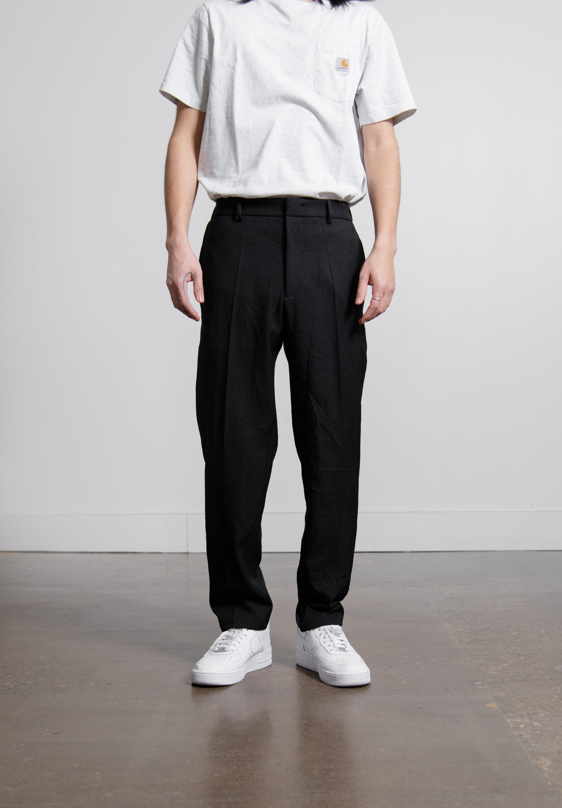 Poly Gabardine Trouser Black JSMT310831