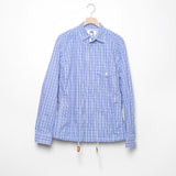 Cotton Check Jacket Light Blue/White B908