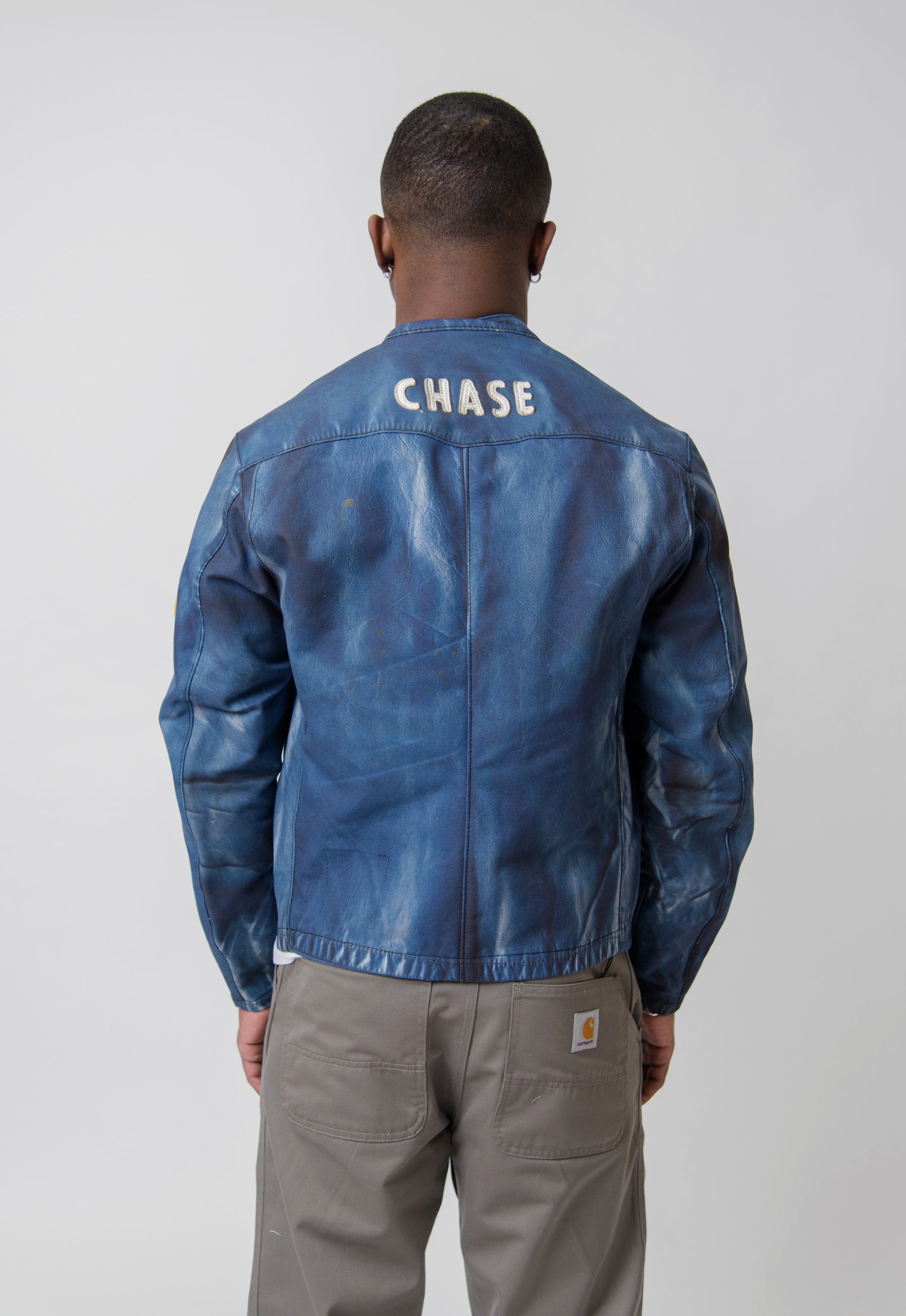 Bates Stripe Print Jacket Blue/White WK-J908