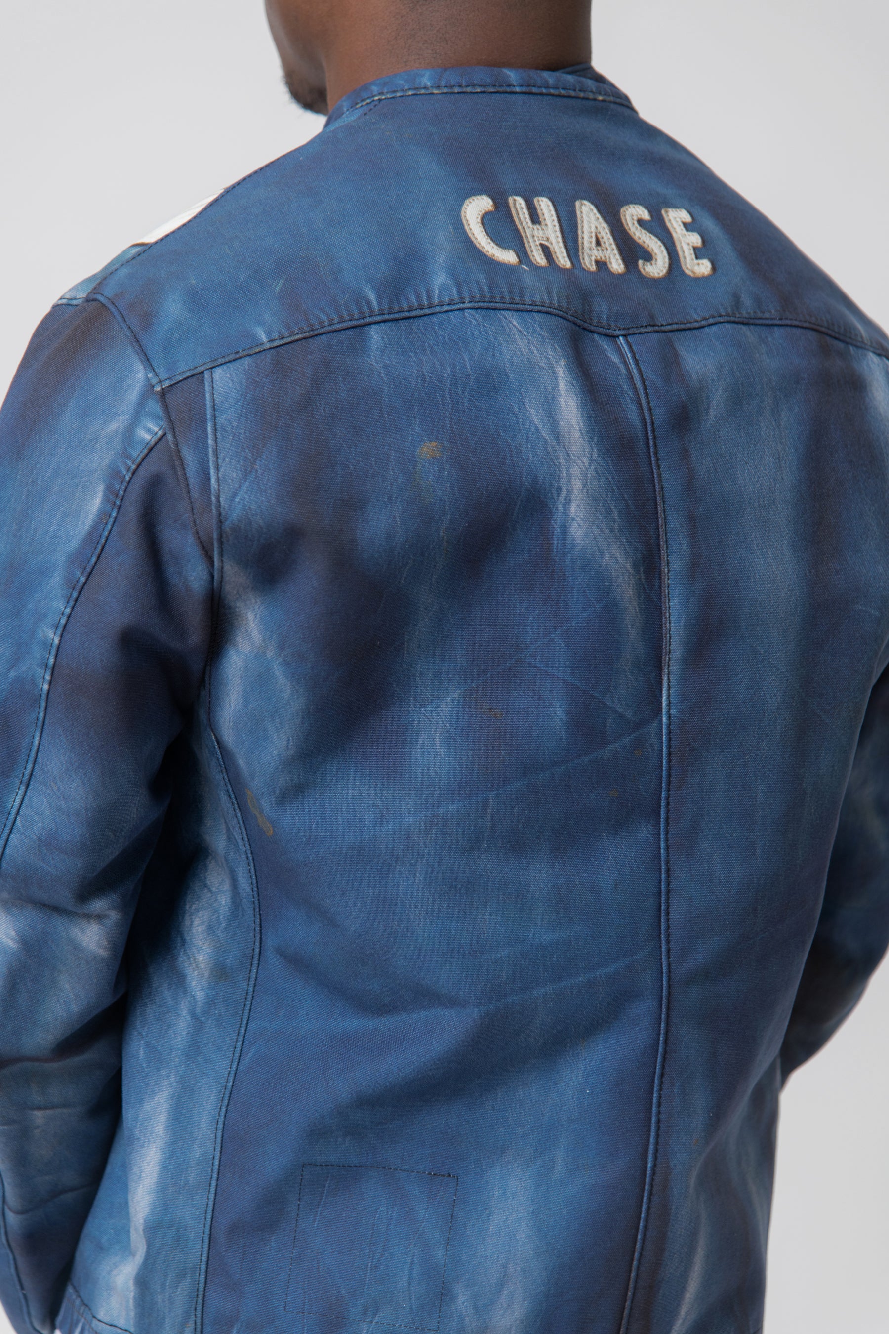 Bates Stripe Print Jacket Blue/White WK-J908