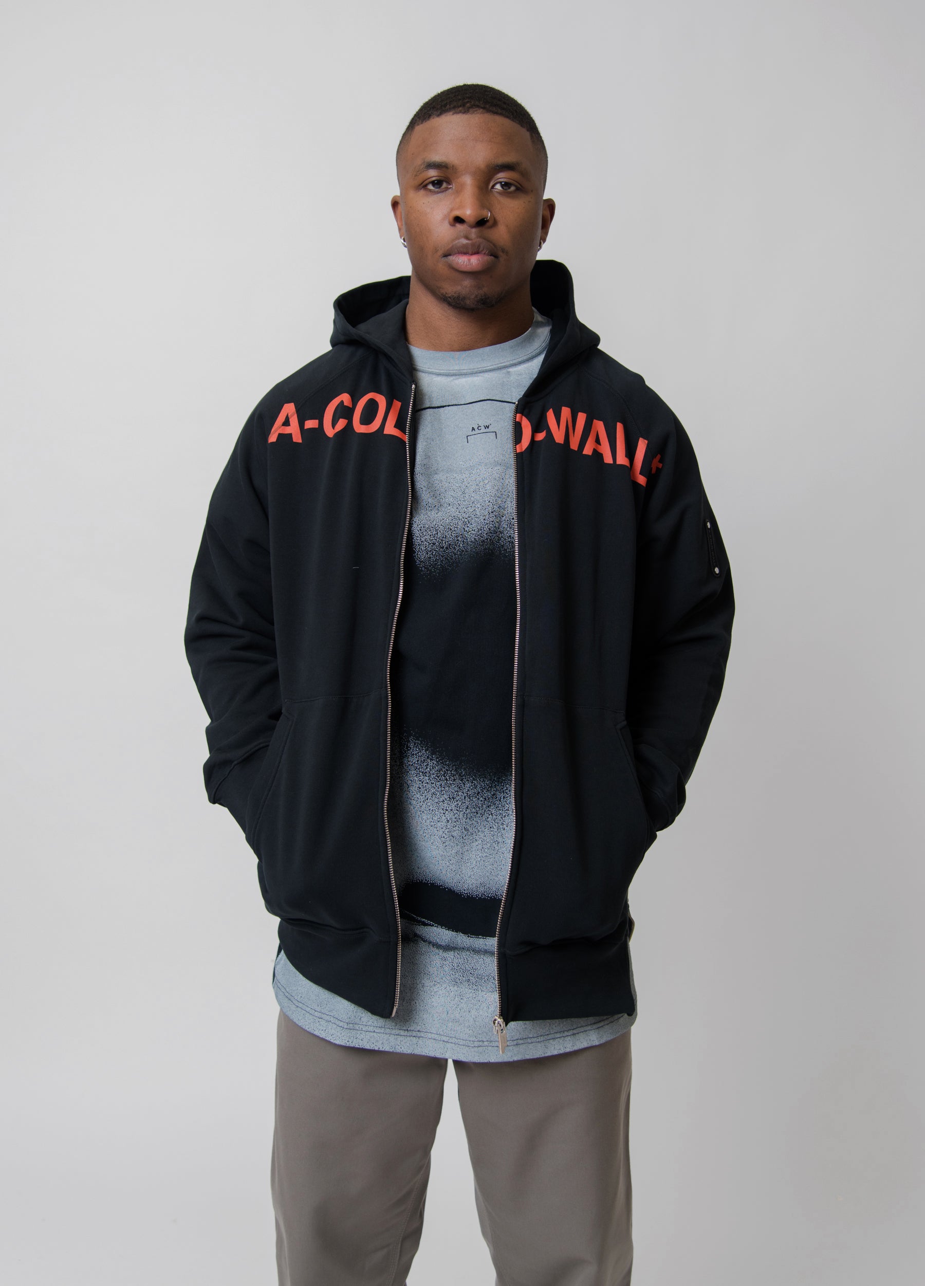 Sphere Zip Hoodie Black