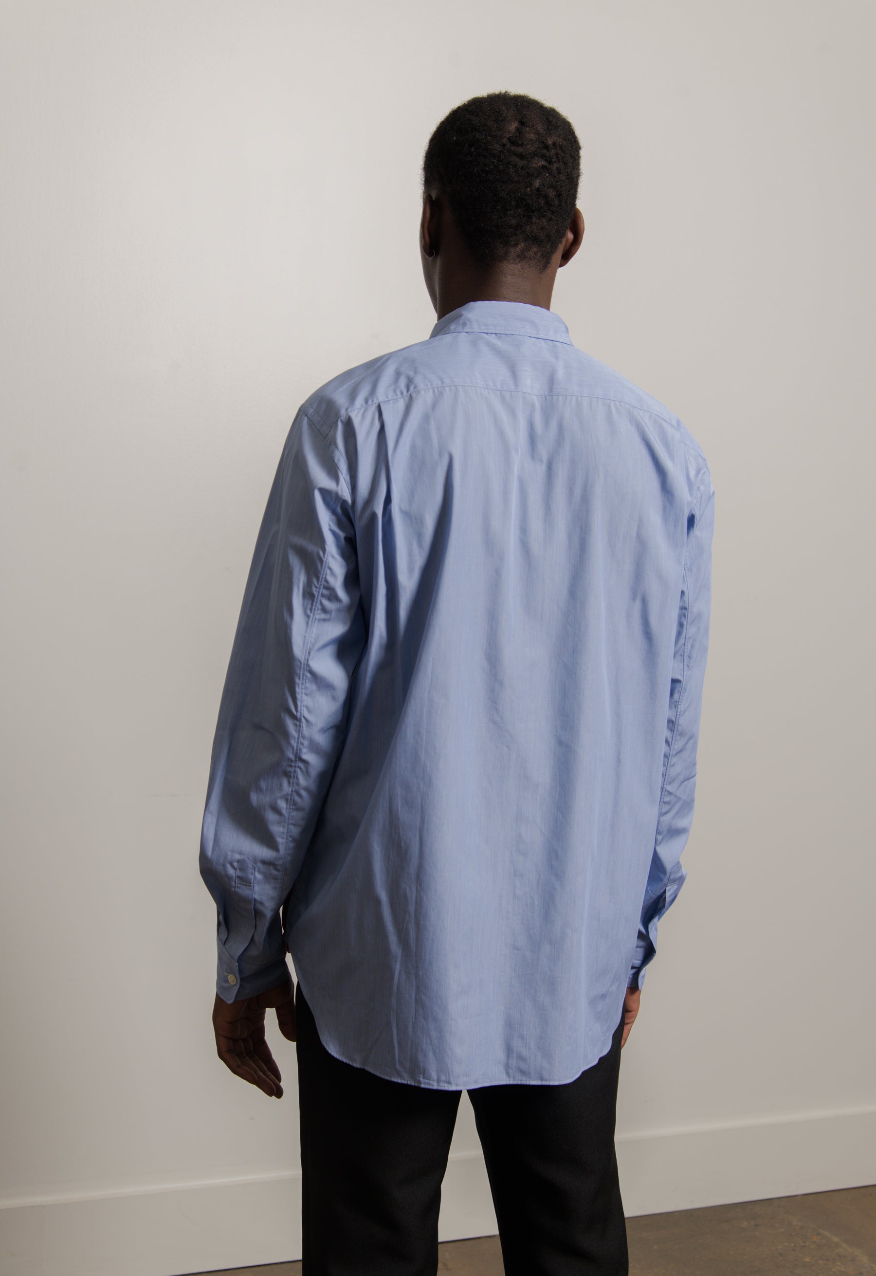 Chambray Tartan Shirt Blue/Red/Green B011