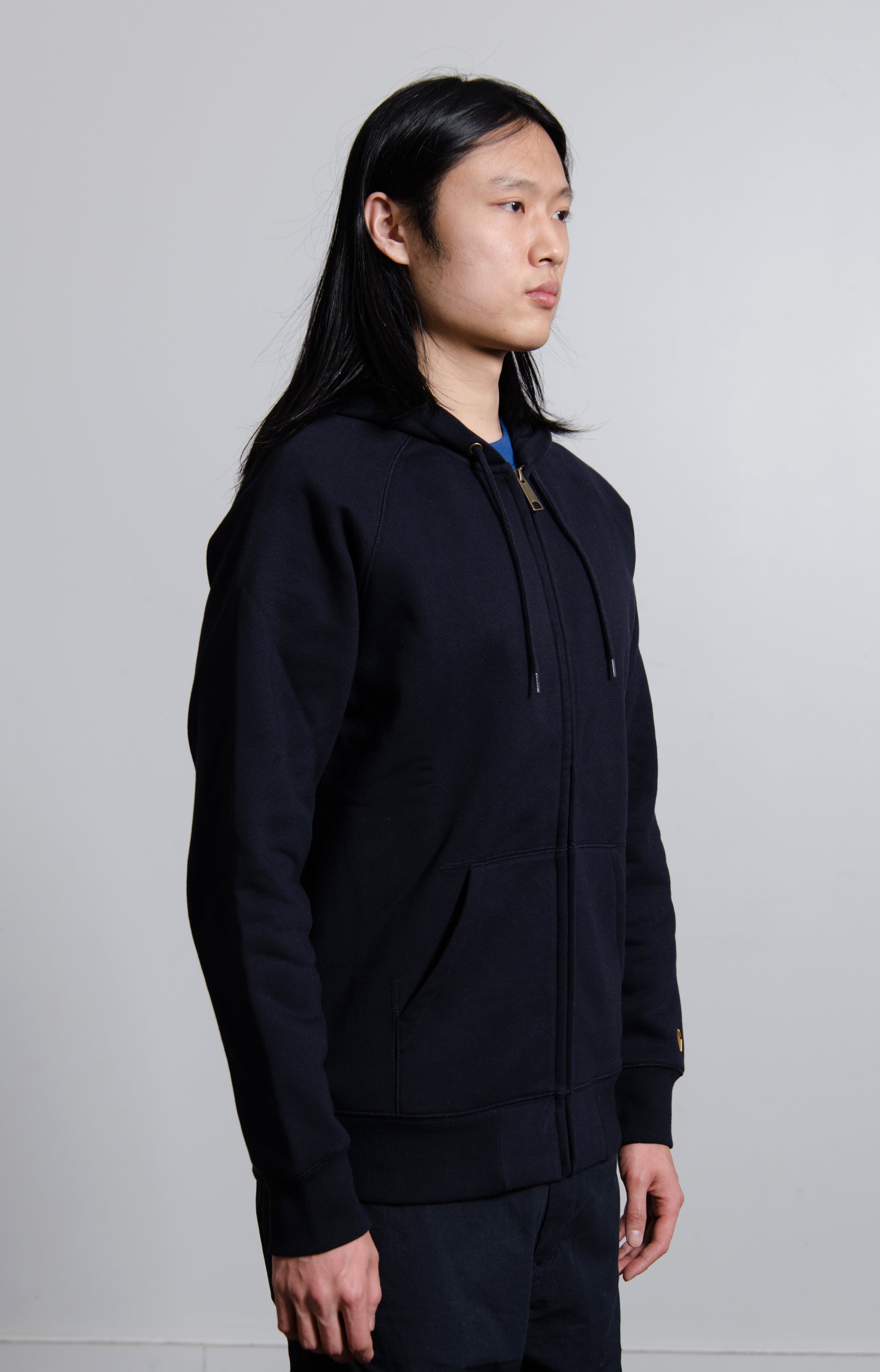Chase Zip Hoodie Dark Navy