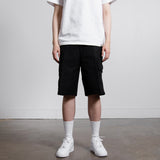 Fine Double Cotton Cargo Short Black JSMU311540