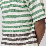 Striped Knit Tee Green/Blue J47GC0106