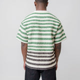 Striped Knit Tee Green/Blue J47GC0106