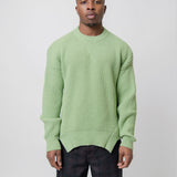 Oversized Knit Sweater Green J22GP0113