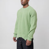 Oversized Knit Sweater Green J22GP0113