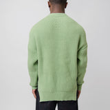 Oversized Knit Sweater Green J22GP0113