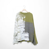 Long Sleeve Brush Stroke Tee Military Green