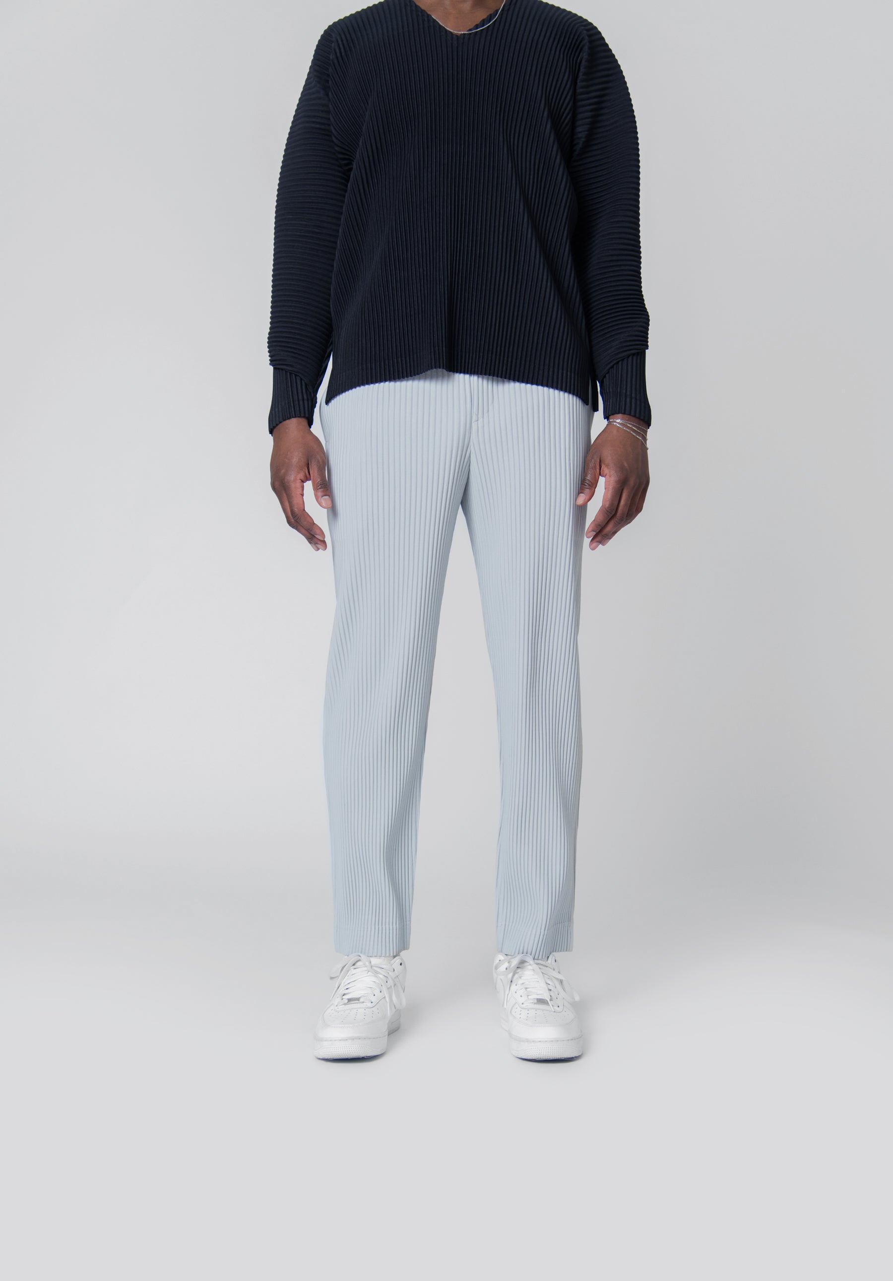 Basics Pleated Trouser Light Grey JF350-11