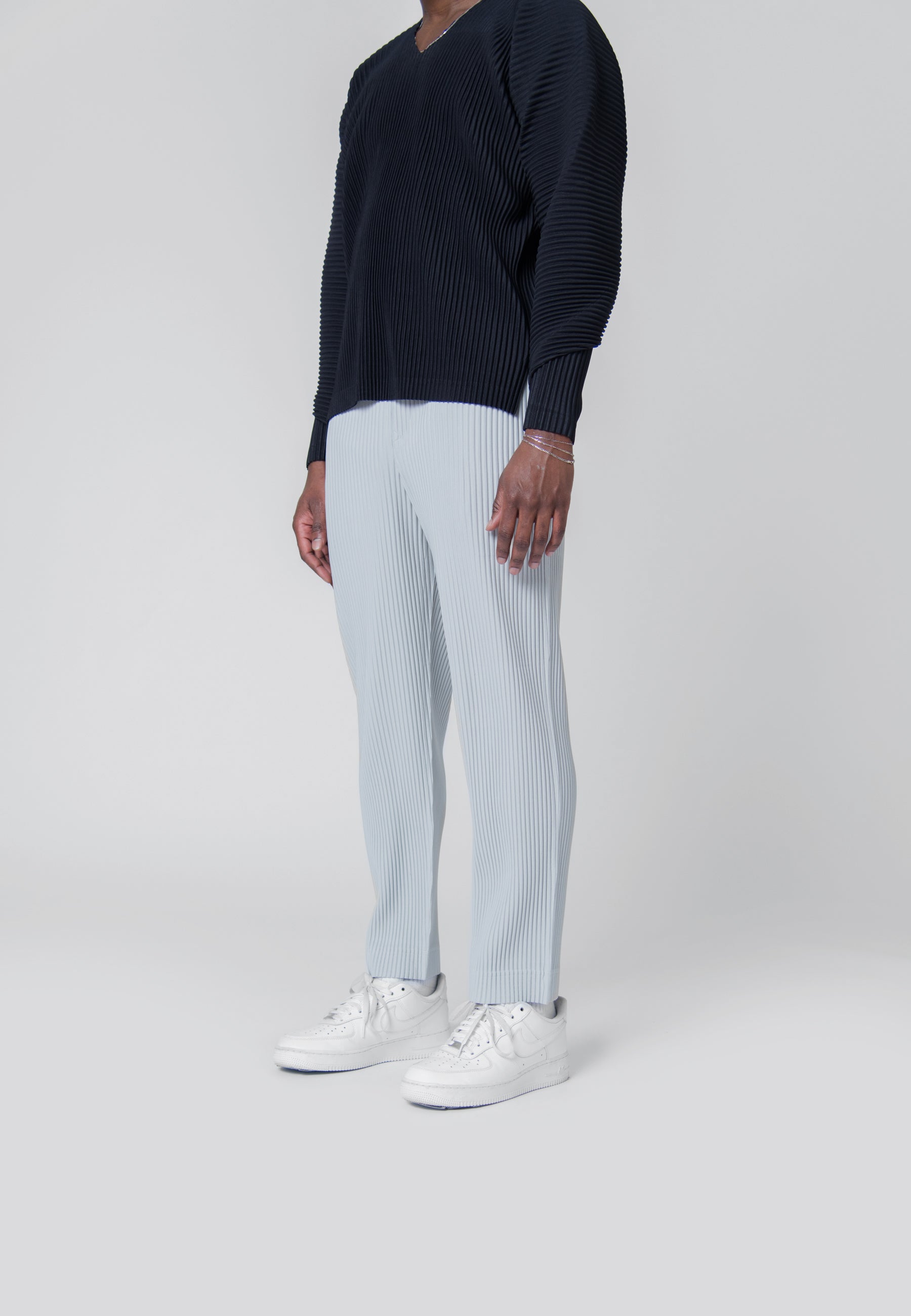 Basics Pleated Trouser Light Grey JF350-11