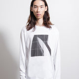 Graphic Long Sleeve Tee White/Black