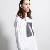 Graphic Long Sleeve Tee White/Black