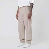Double Hem Trouser Beige TRS29