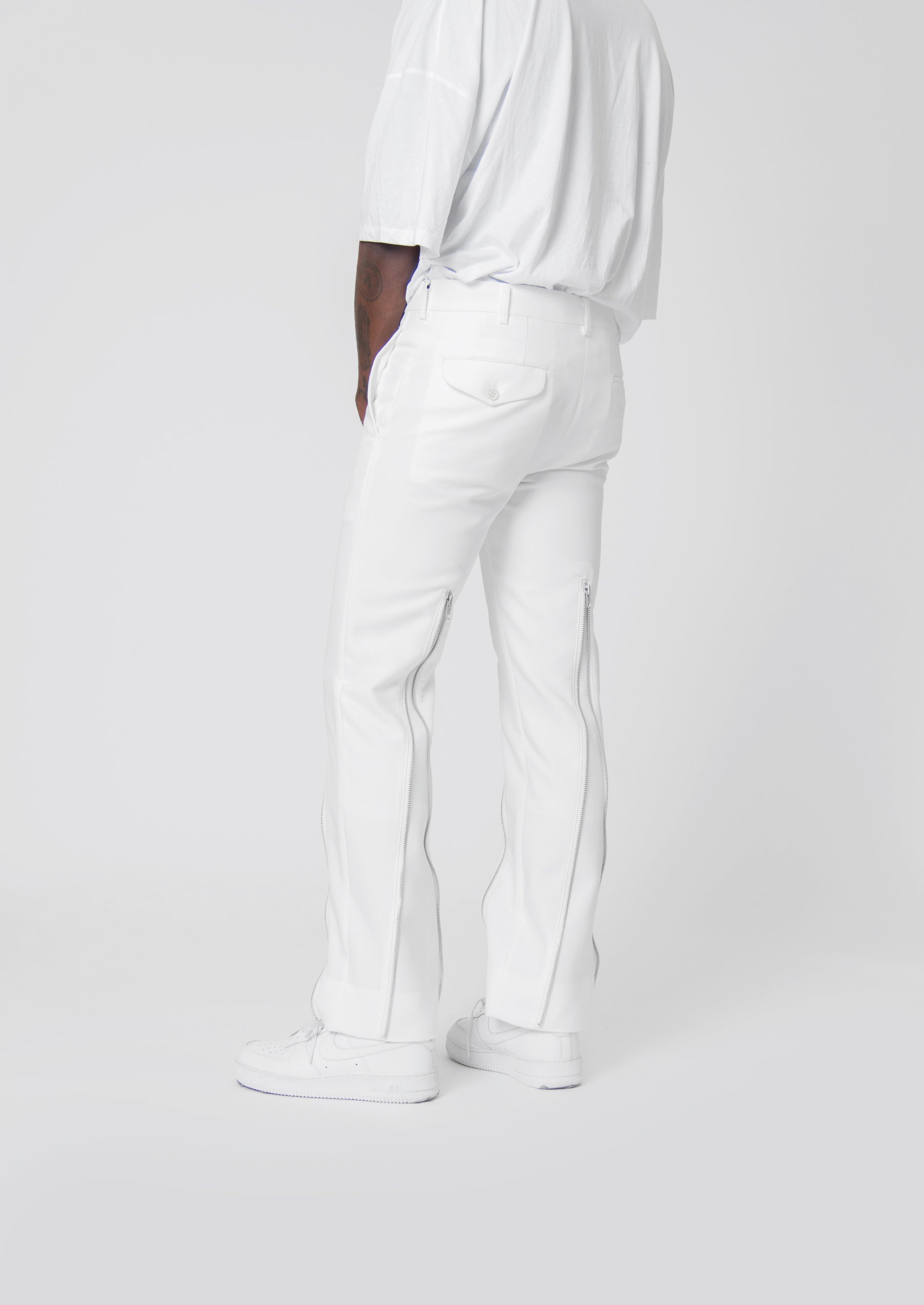 Zip Trouser White PK-P013