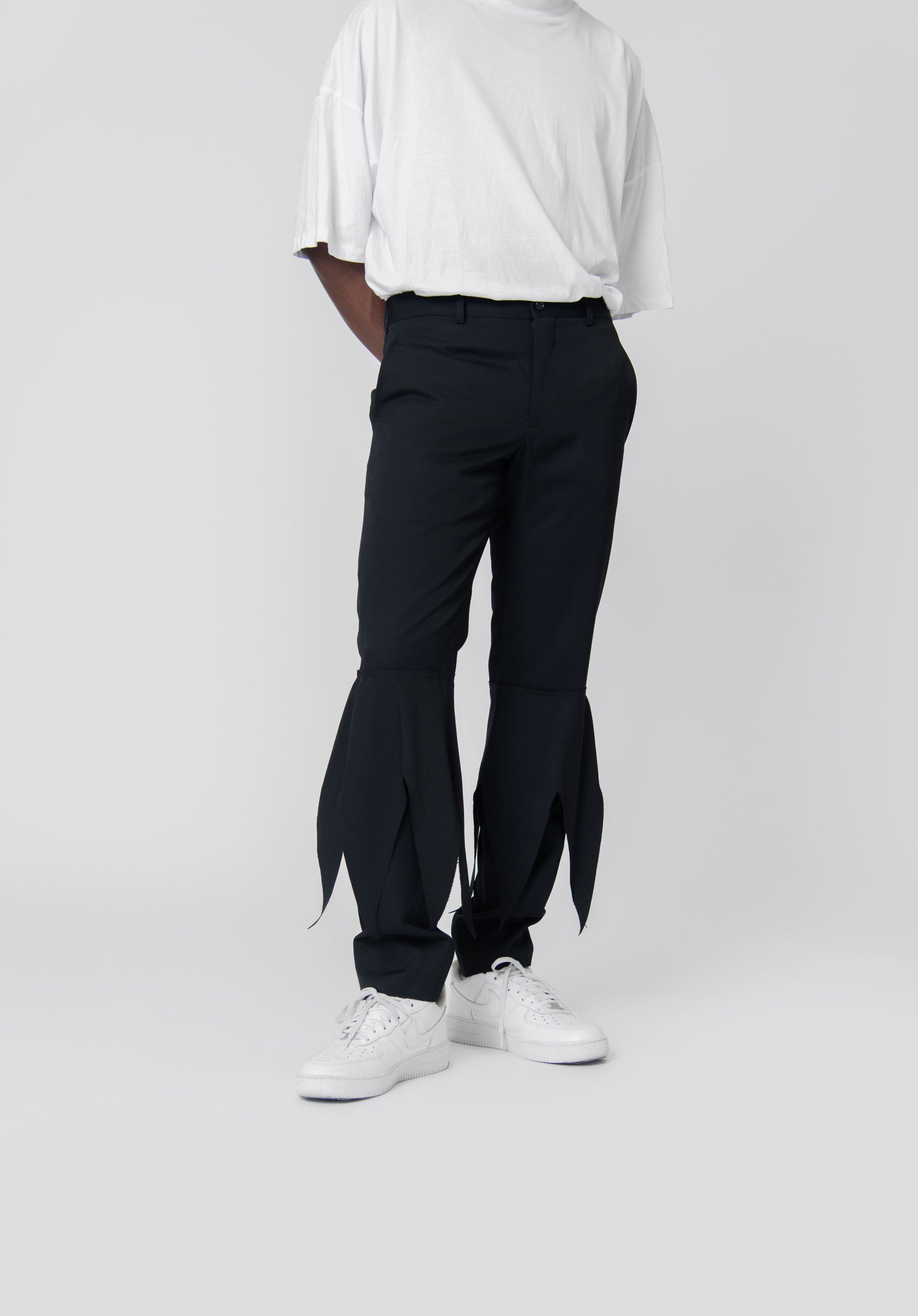 Cut Out Trouser Black PK P036 NOMAD