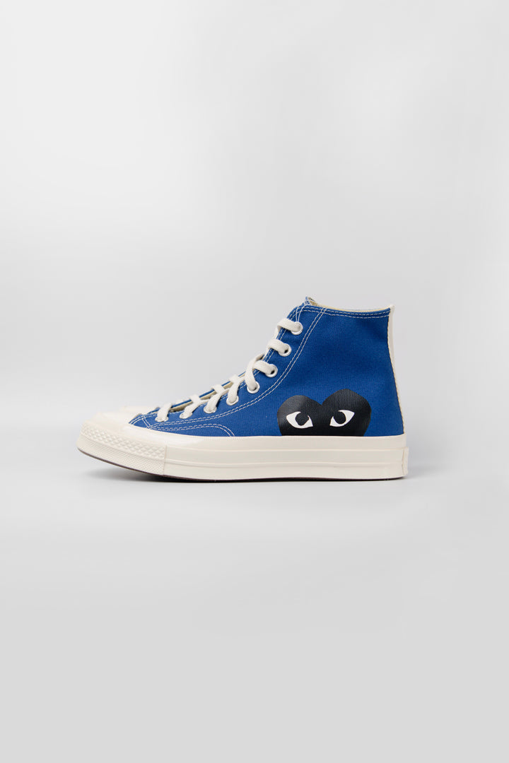 PLAY Single Heart Chuck Taylor High Blue Quartz/Egret/Black K122-001-2