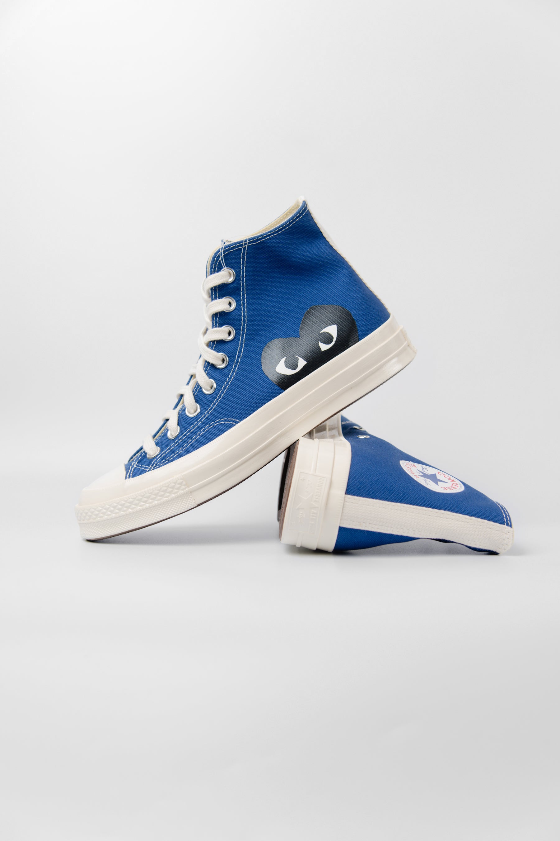 PLAY Single Heart Chuck Taylor High Blue Quartz/Egret/Black K122-001-2