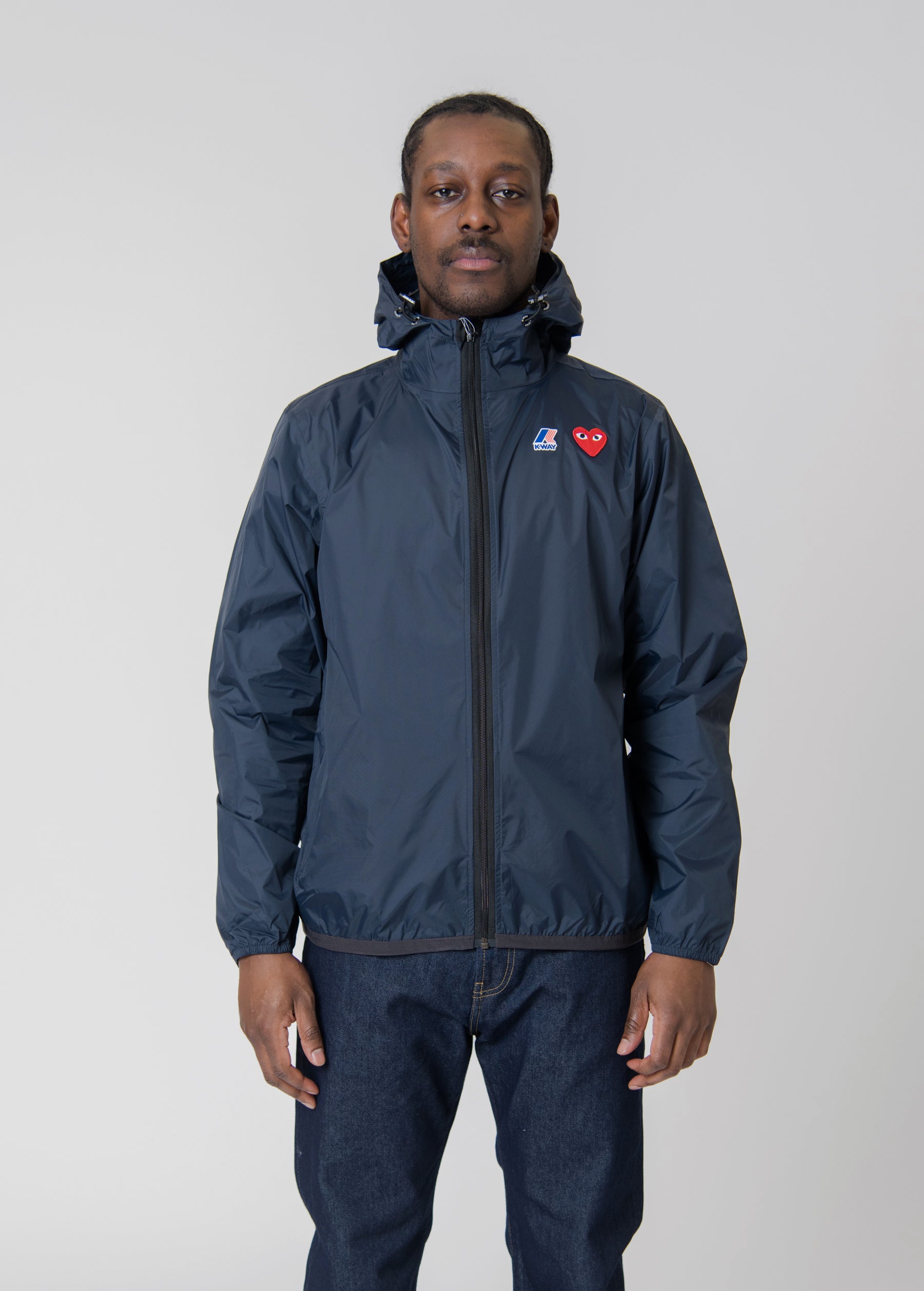 K-WAY Full-Zip Packable Jacket Navy J501-1