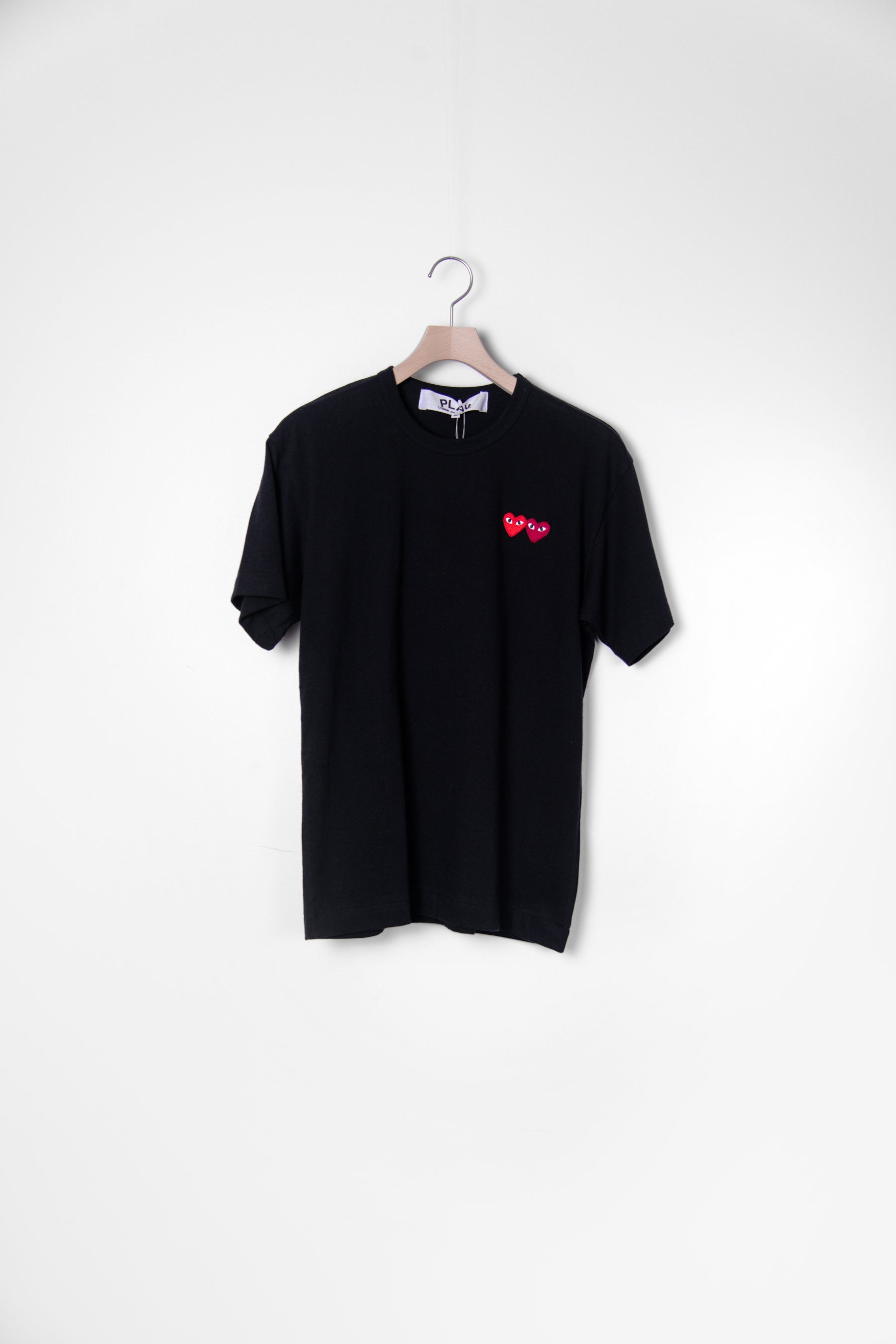 Short Sleeve Double Emblem Tee Black T226