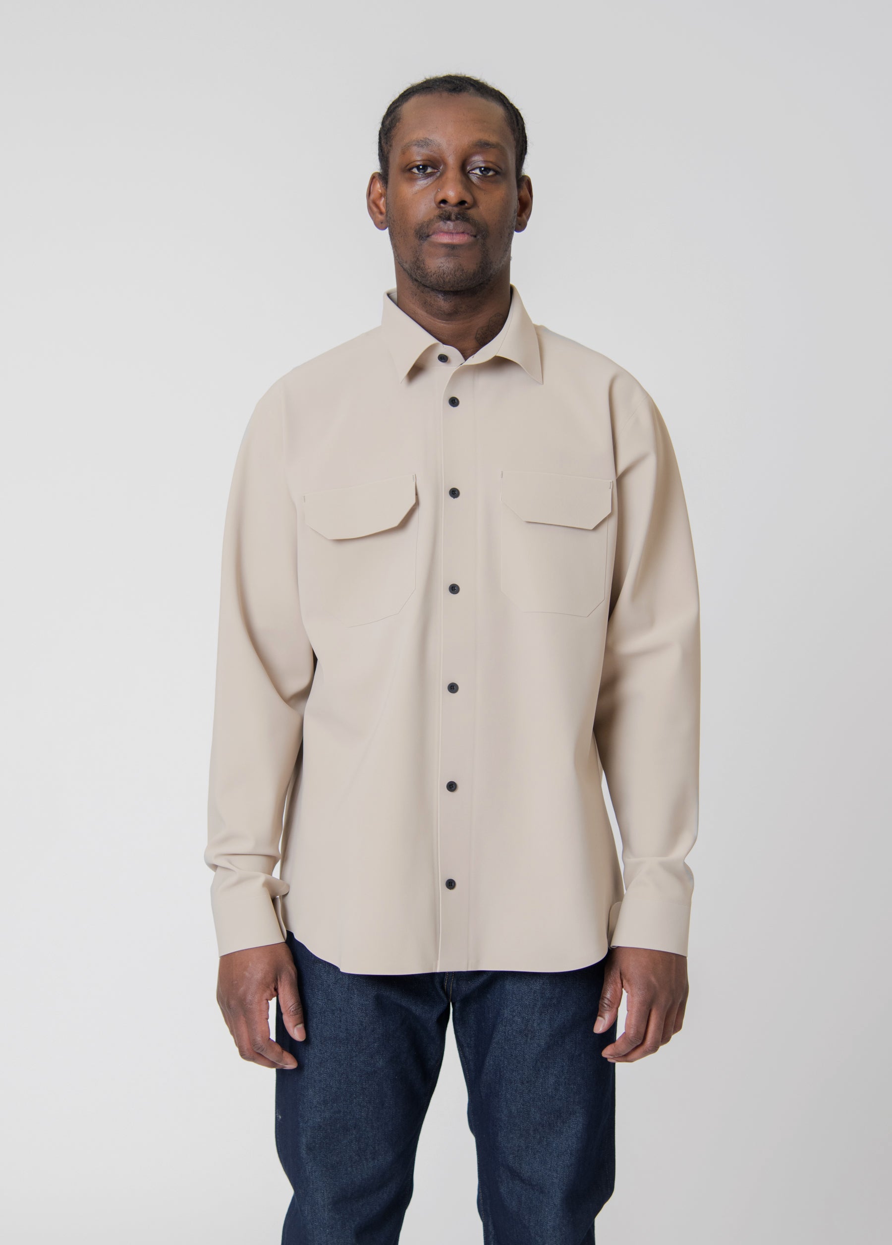 Two Pocket Bonded Shirt Fennec
