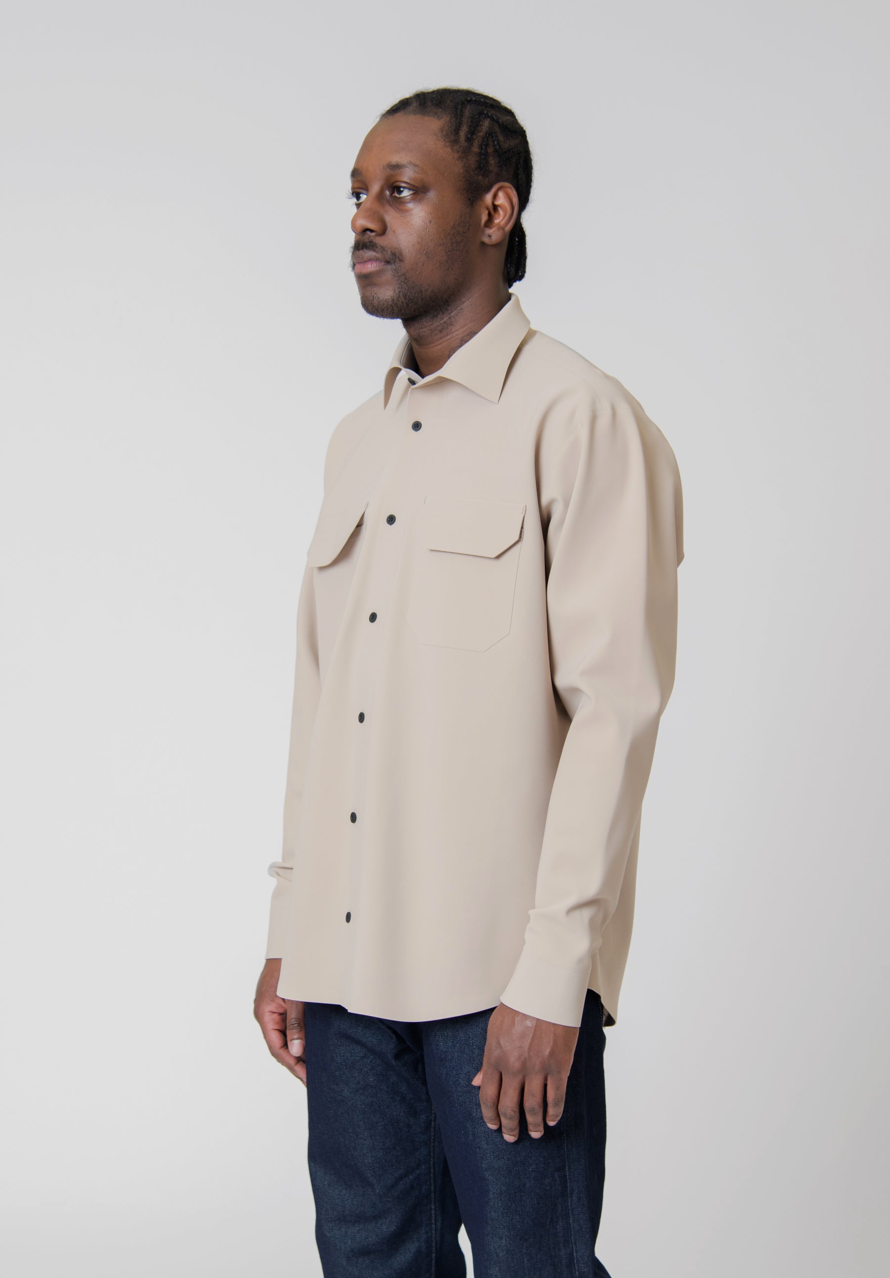 Two Pocket Bonded Shirt Fennec