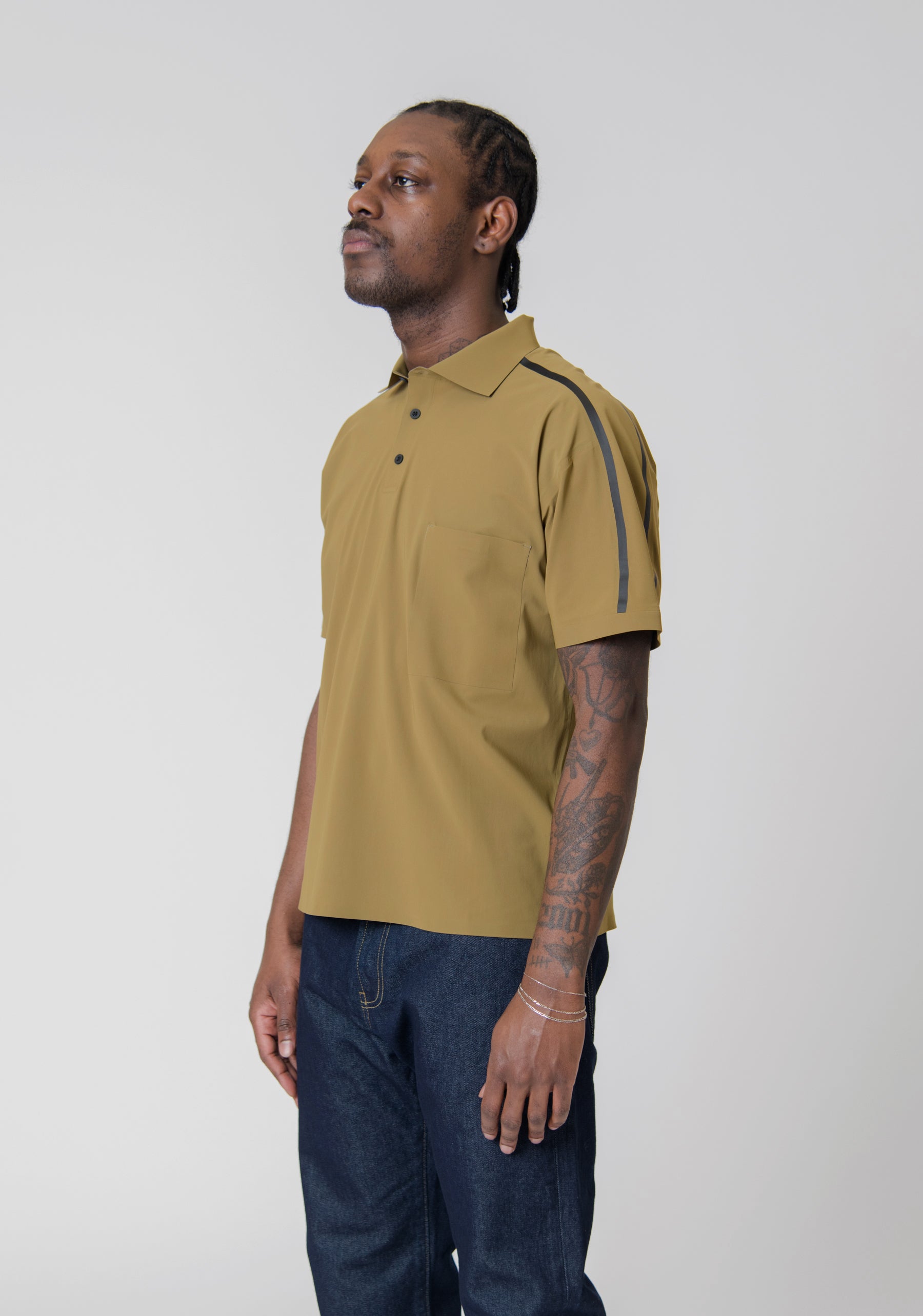 Taped Ultrasound Polo Shirt Idralite Green