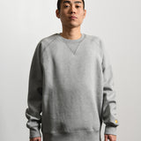 Chase Crewneck Sweater Heather Grey/Gold