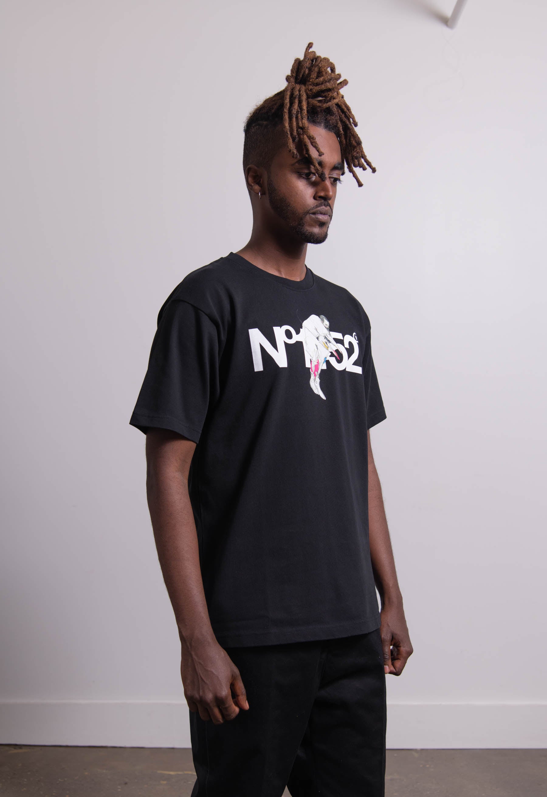 Short Sleeve N.1452 Tee Black
