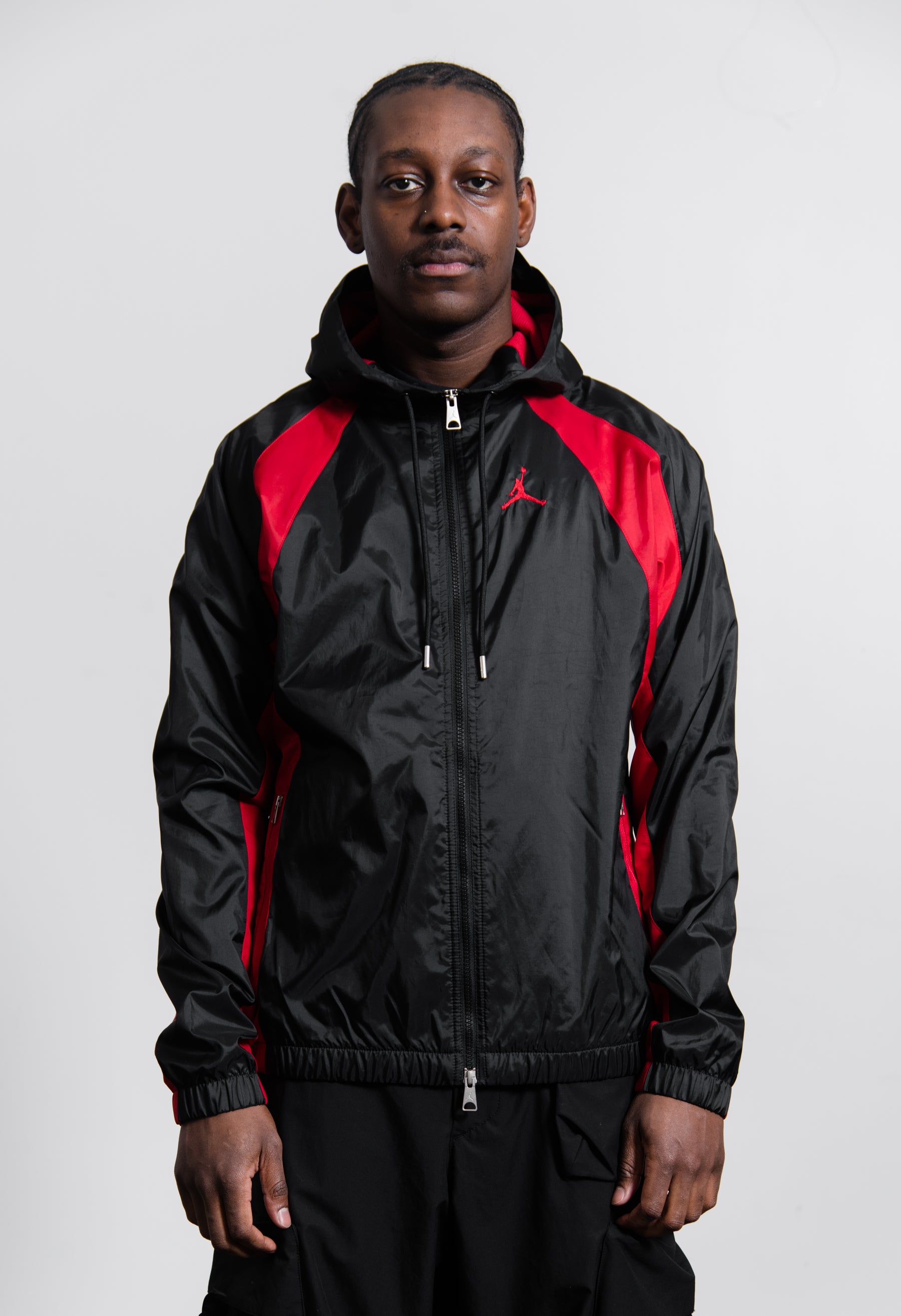 Essentials Zip-Up Jacket Black/Gym Red DJ9828-010 – NOMAD