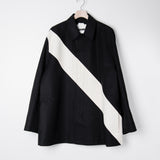 Fine Double Cotton Field Jacket Black JSMU400201