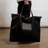 Large Zip Tote Bag Black