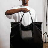 Large Zip Tote Bag Black