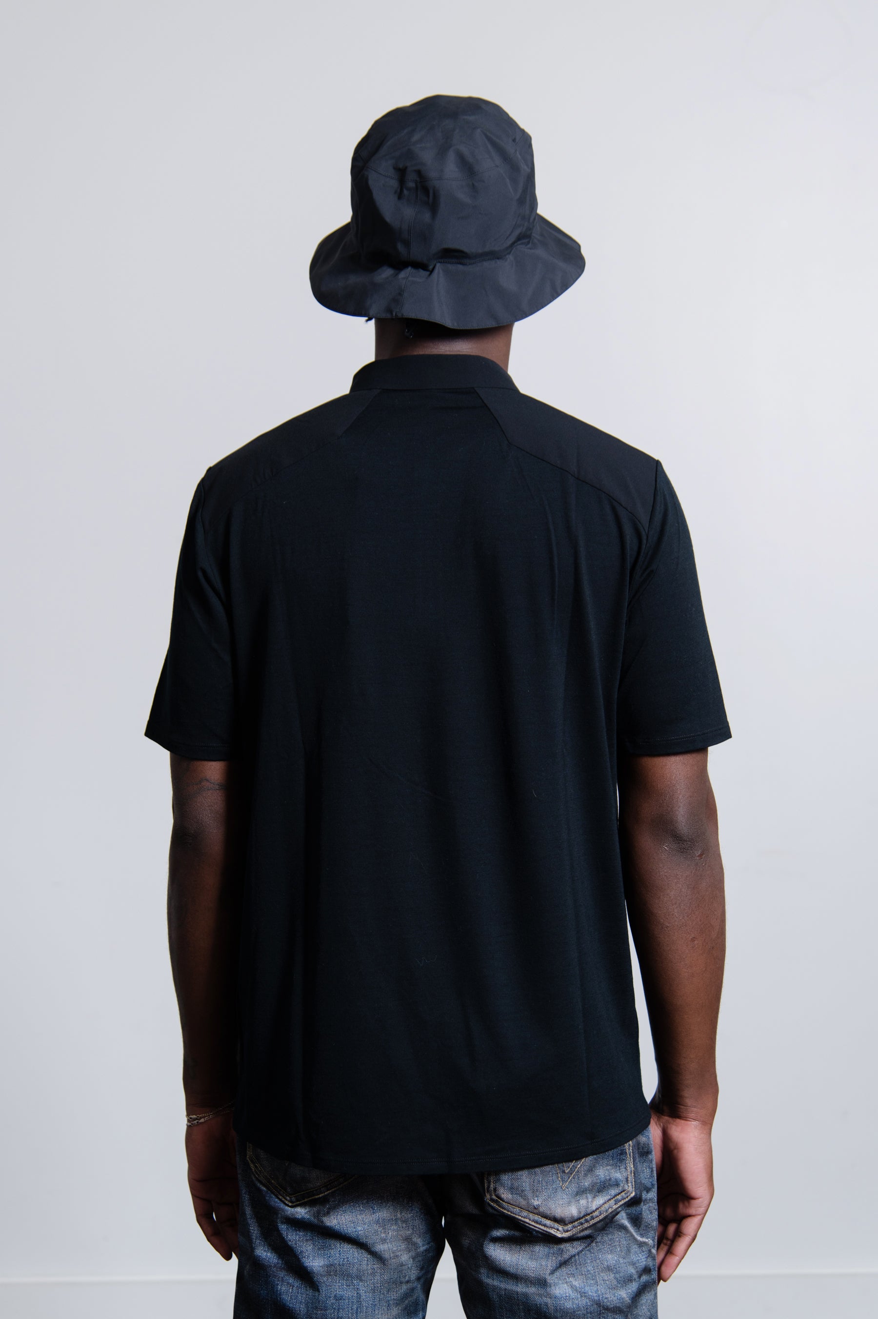 Frame Polo Tee Black