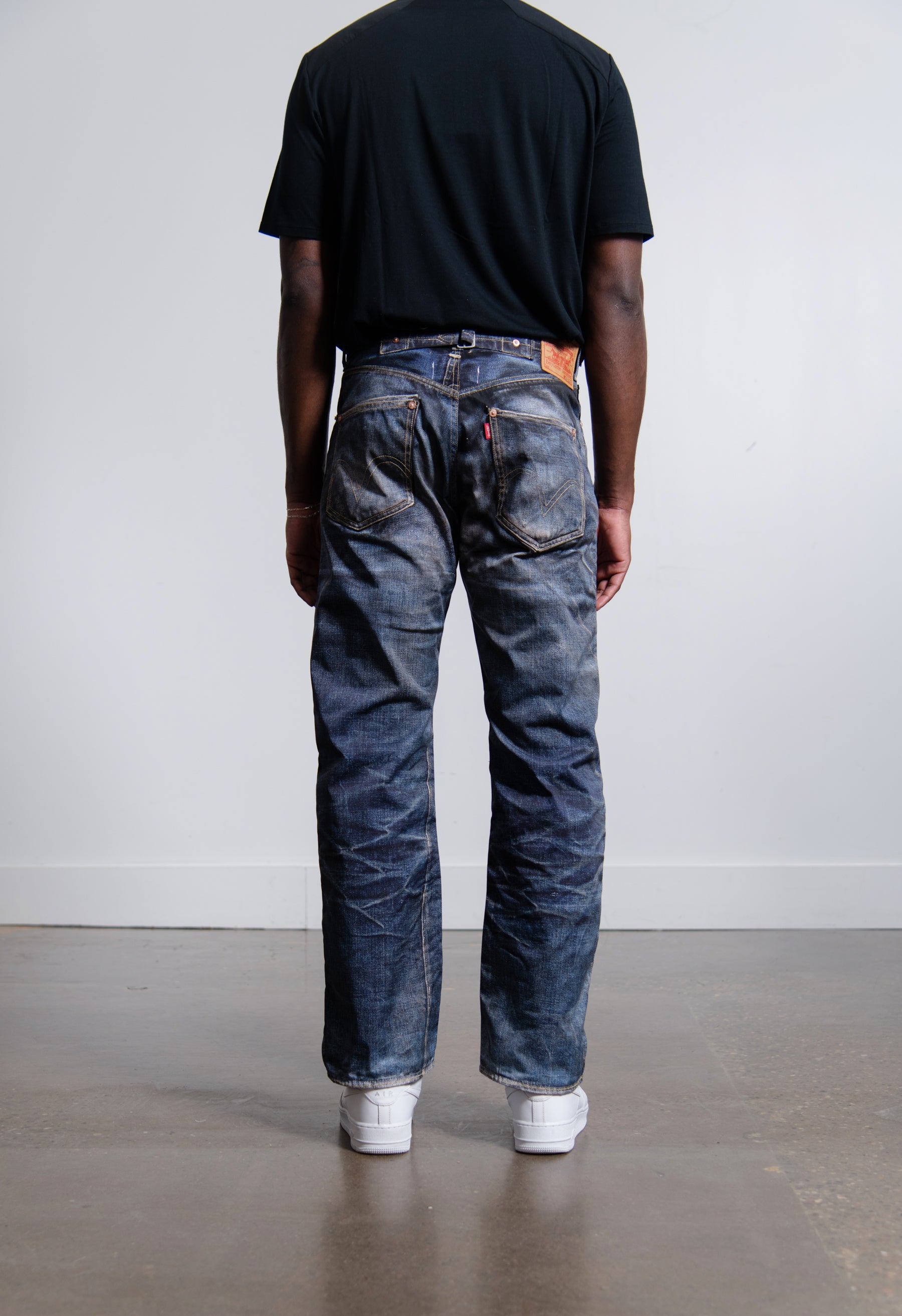 Vintage Denim Print Chino Pant Indigo P904