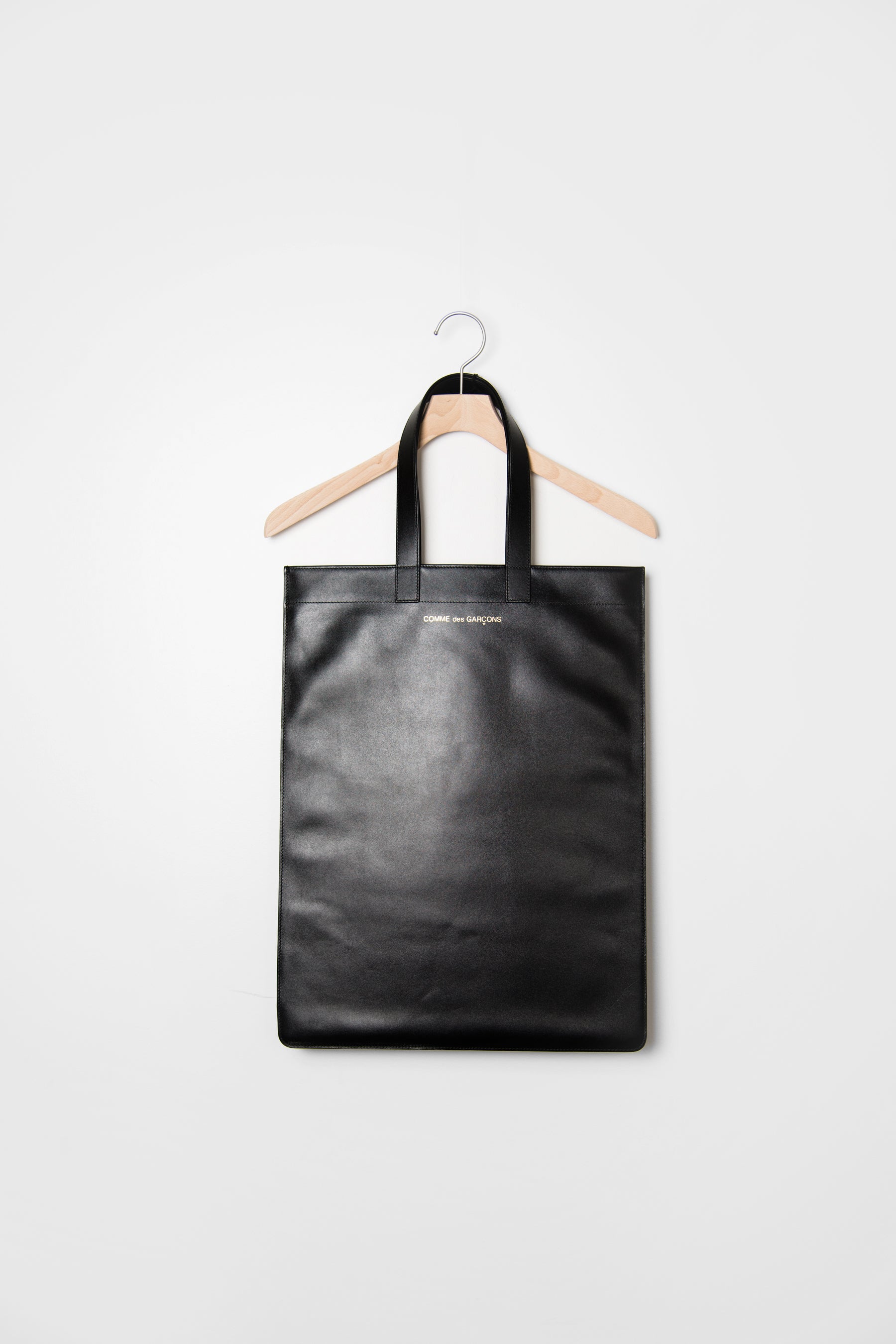 Classic Leather Tote Bag Black