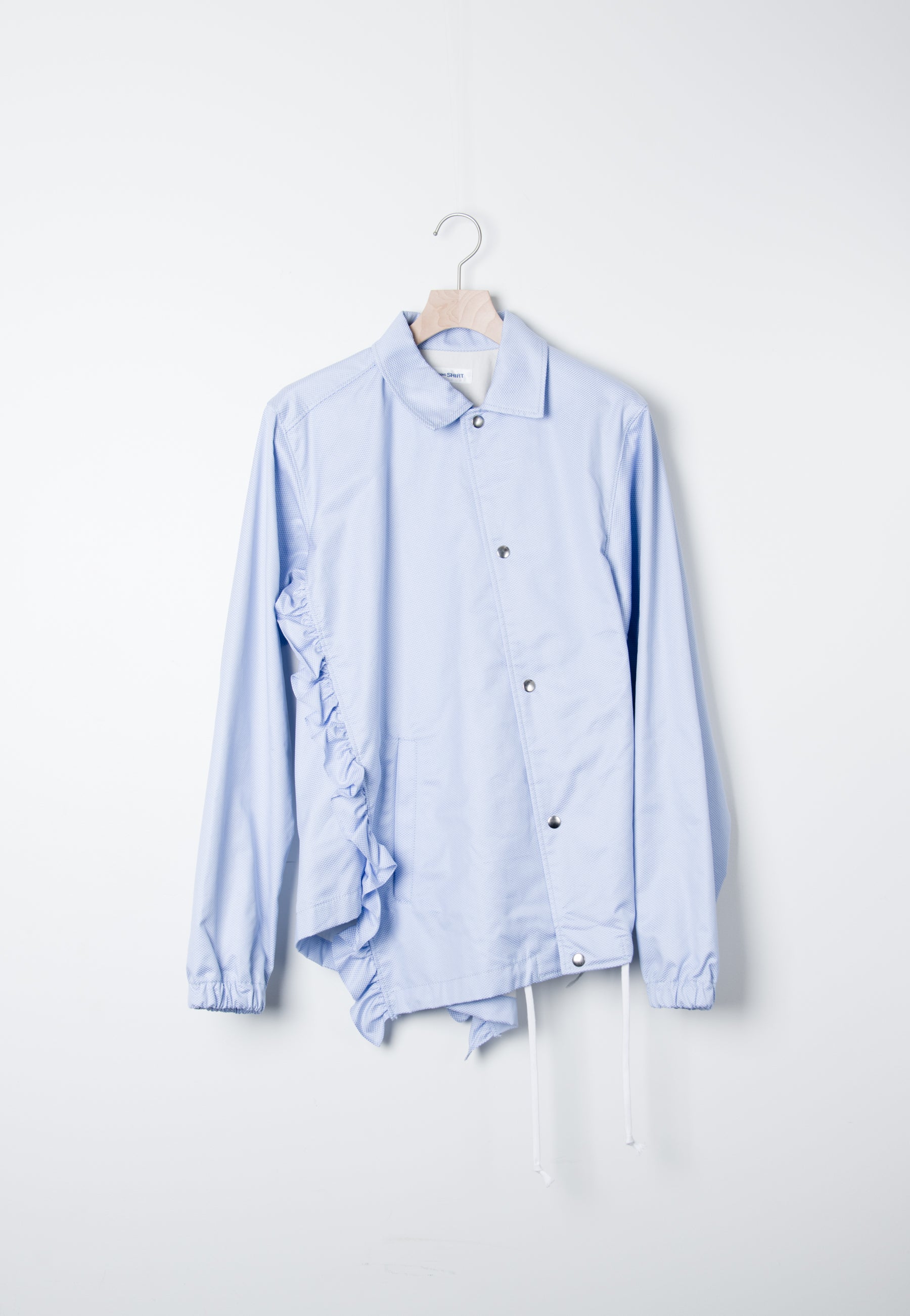 Asymmetric Coach Jacket Blue J009