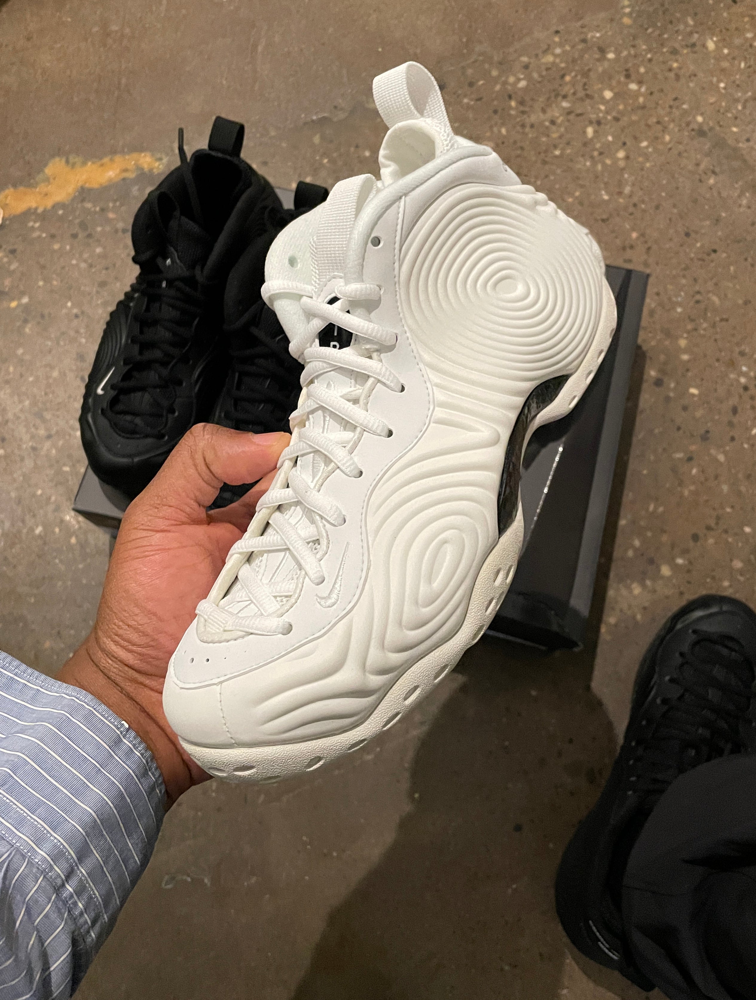 CDG Foamposite White DJ7952-100 (LAUNCH PRODUCT)